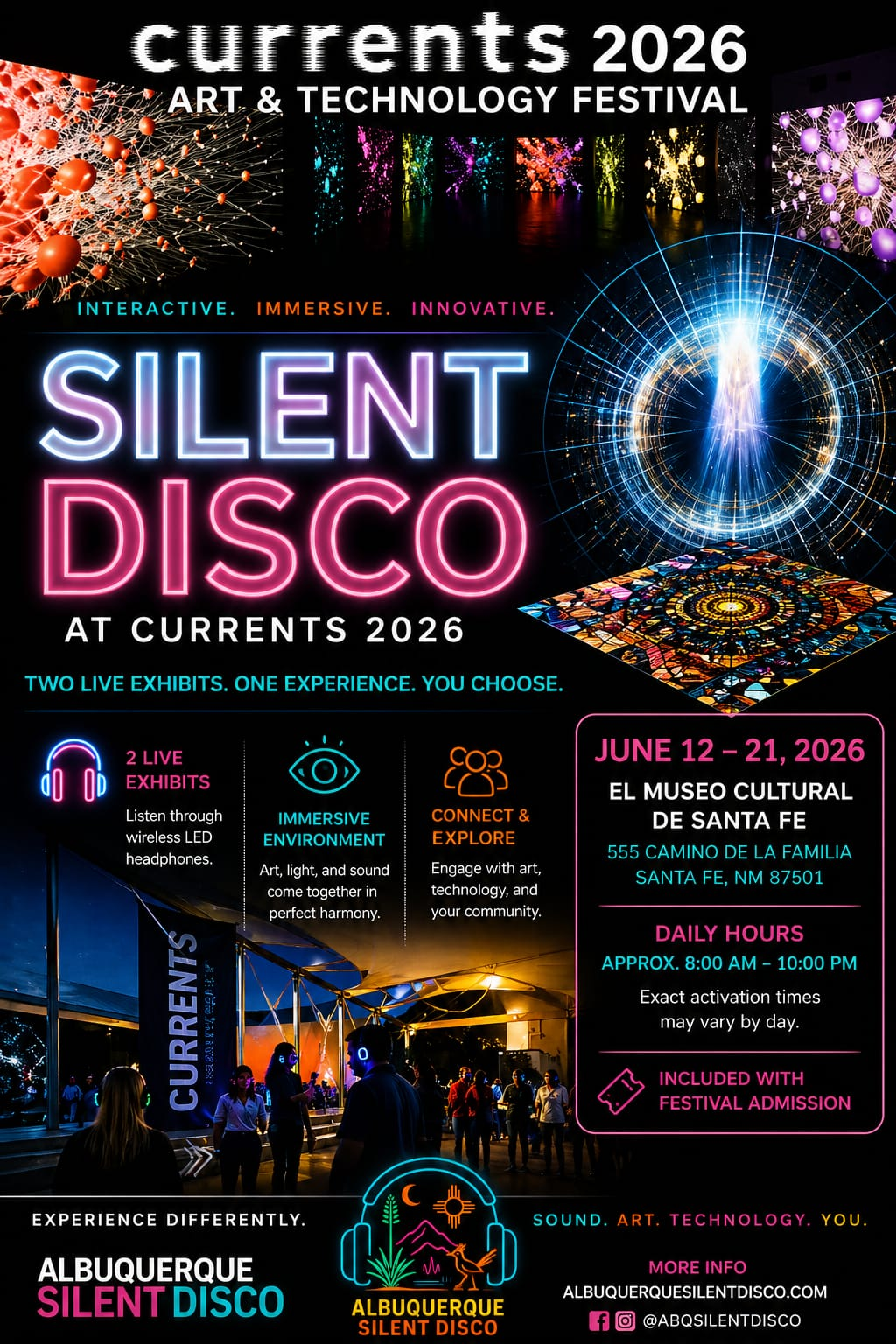 Silent Disco @ CURRENTS 2026 New Media Festival